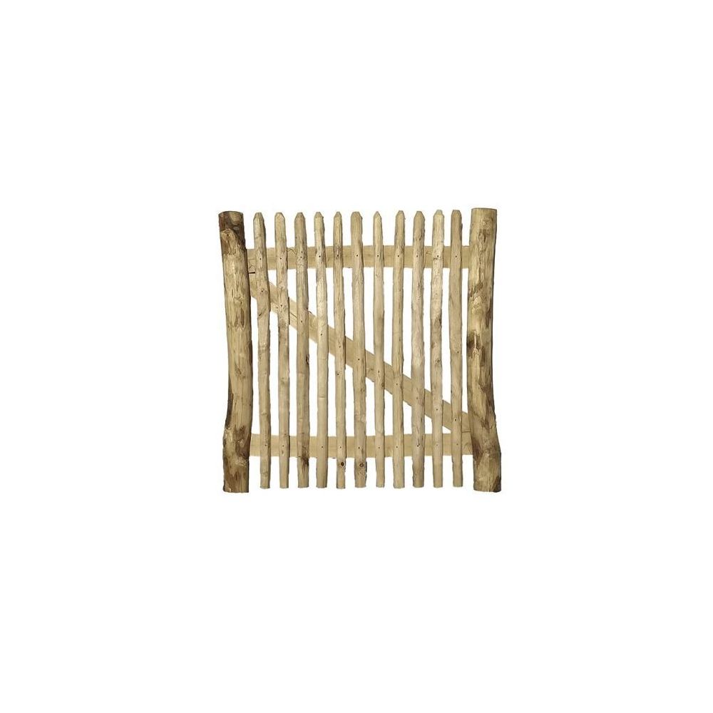 Bijpassende natuurlijke kastanjepoort