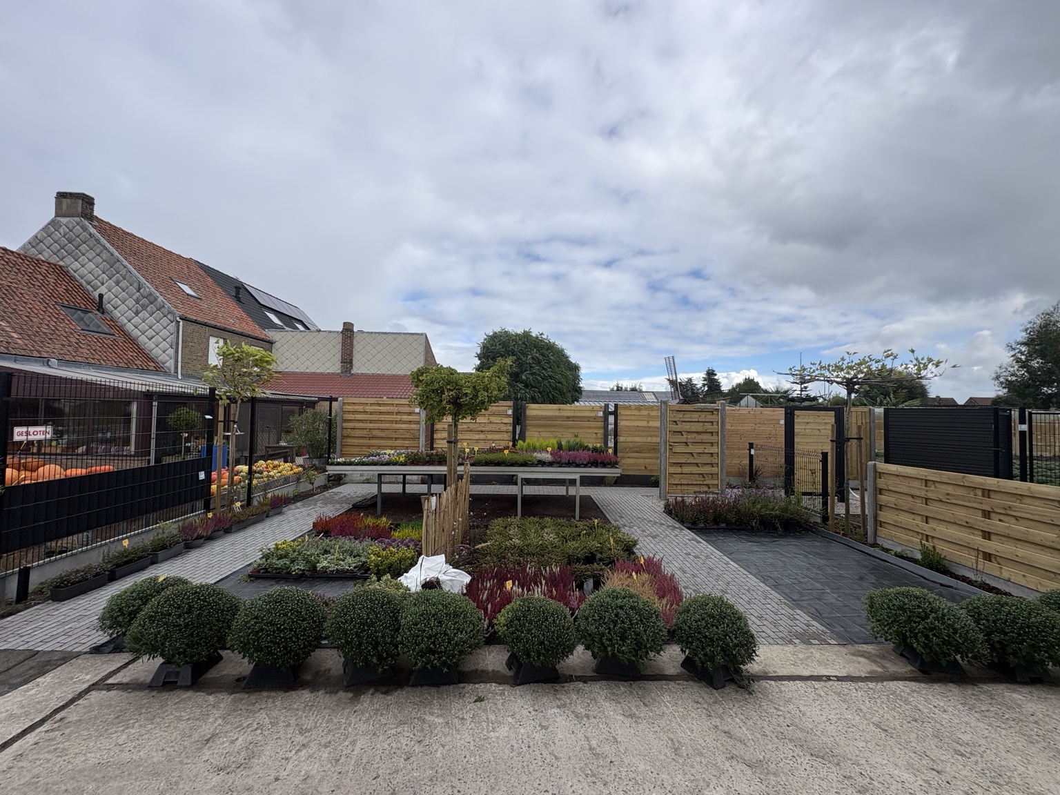 Het toonpark van Watty in Oudenburg met verschillende afsluitingen