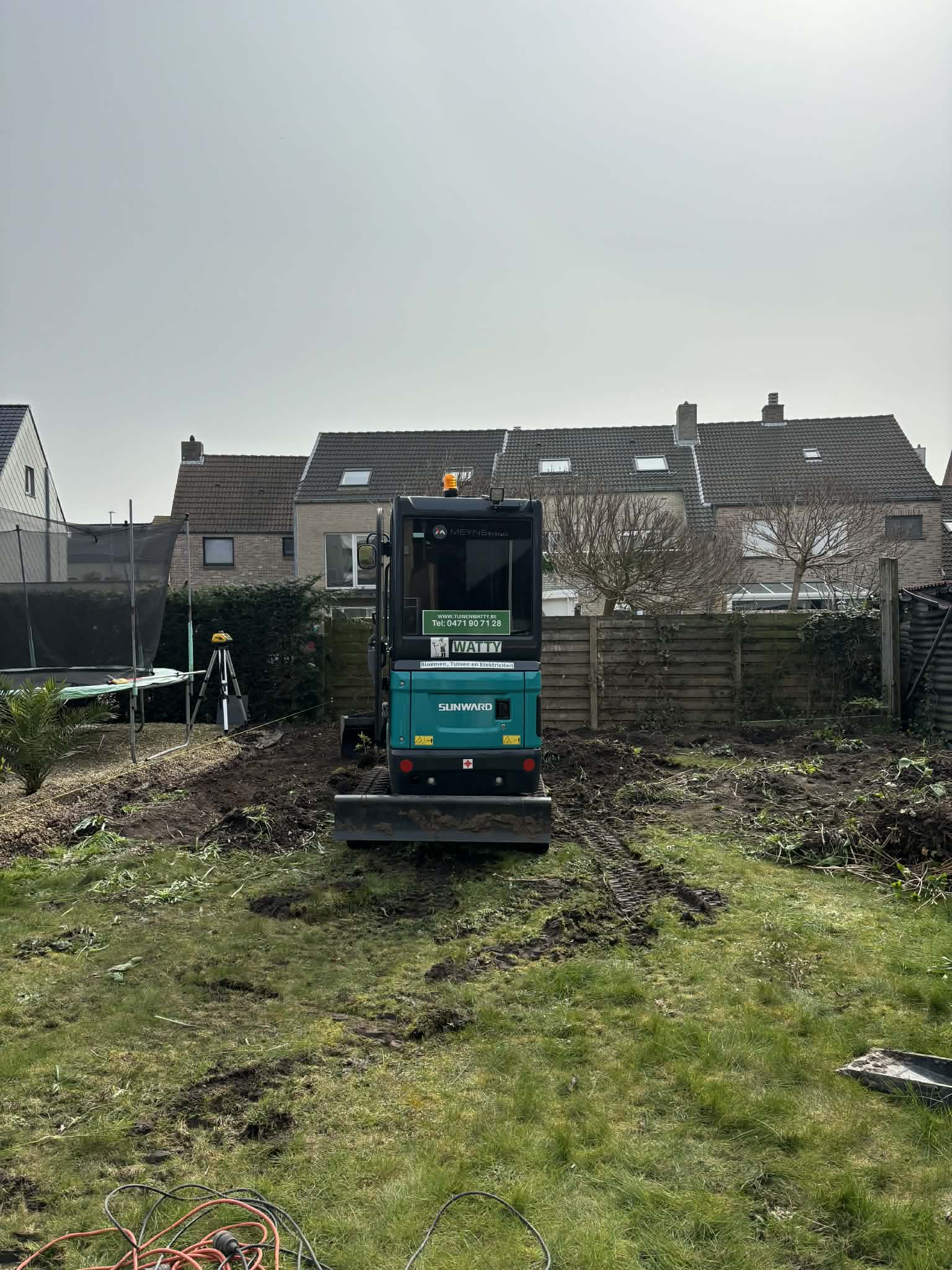 volledige tuinaanleg geplaatst door Watty Afsluitingen in Zeebrugge