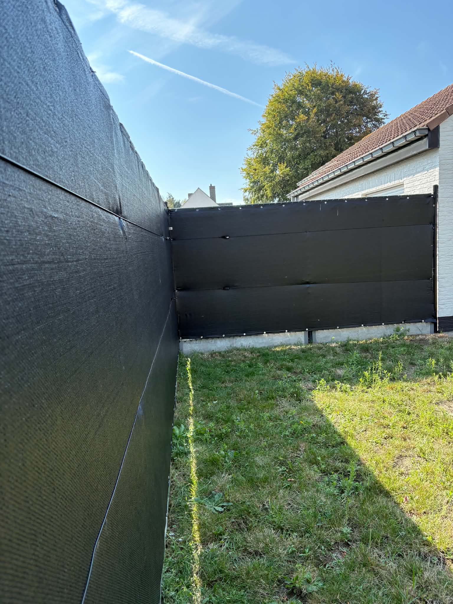 Plaatsen zichtdoeken geplaatst door Watty Afsluitingen in Blankenberge